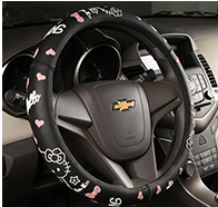 Fashionable Car Steering Wheel Cover - Hello Kitty Design