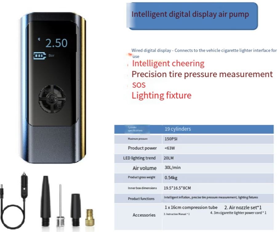 Multi-function Car Tires For Car Wireless Air