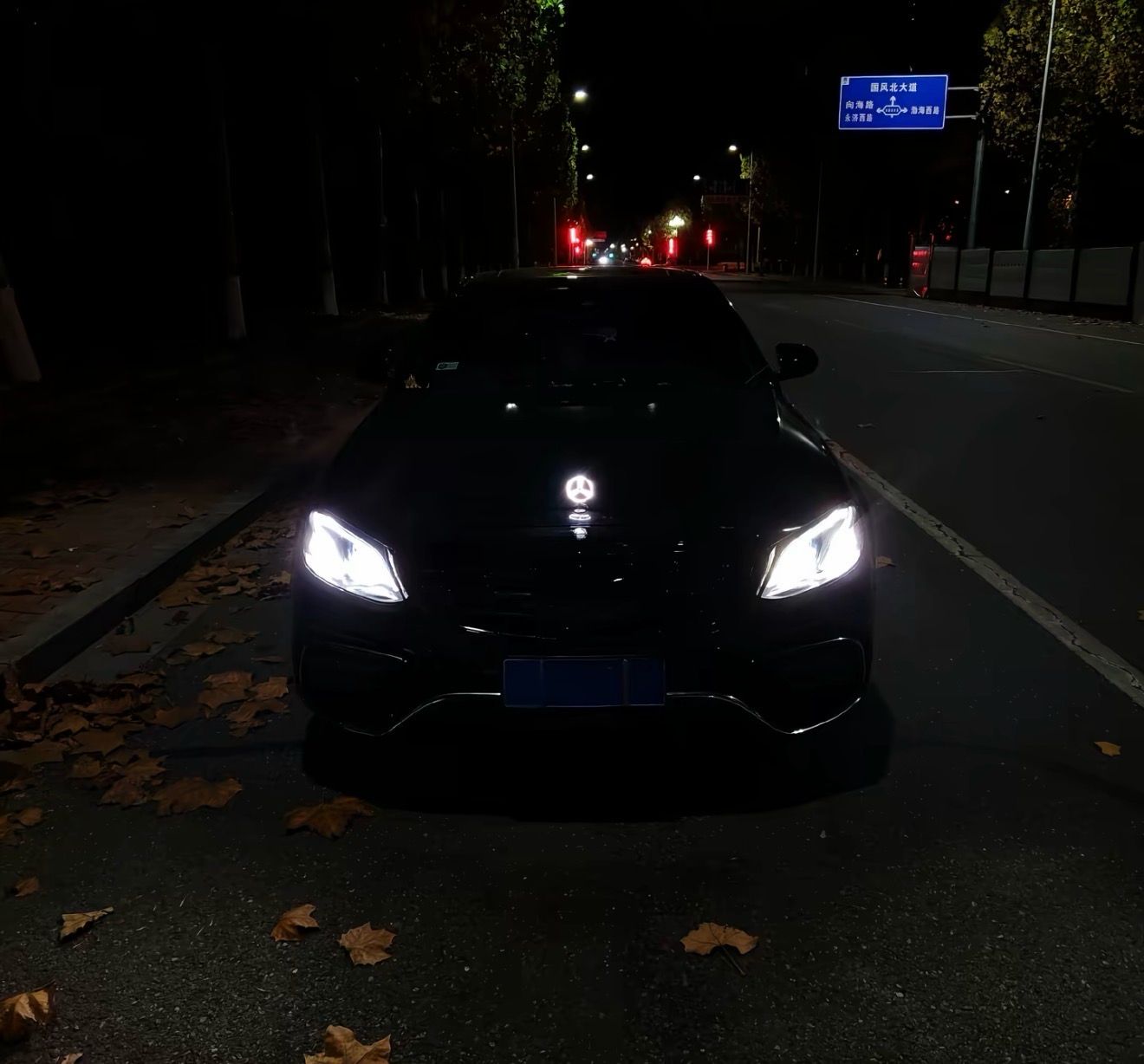 Mercedes Benz Logo With Led