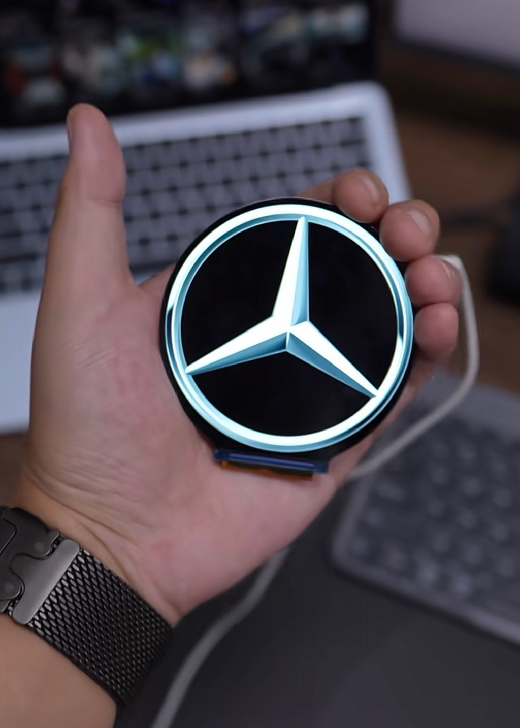 Car Display Emblem Control With Phone