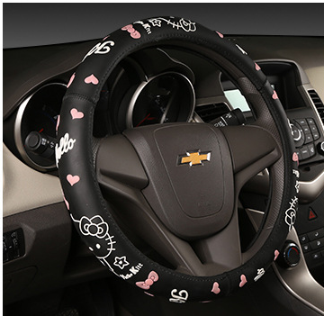 Fashionable Car Steering Wheel Cover - Hello Kitty Design