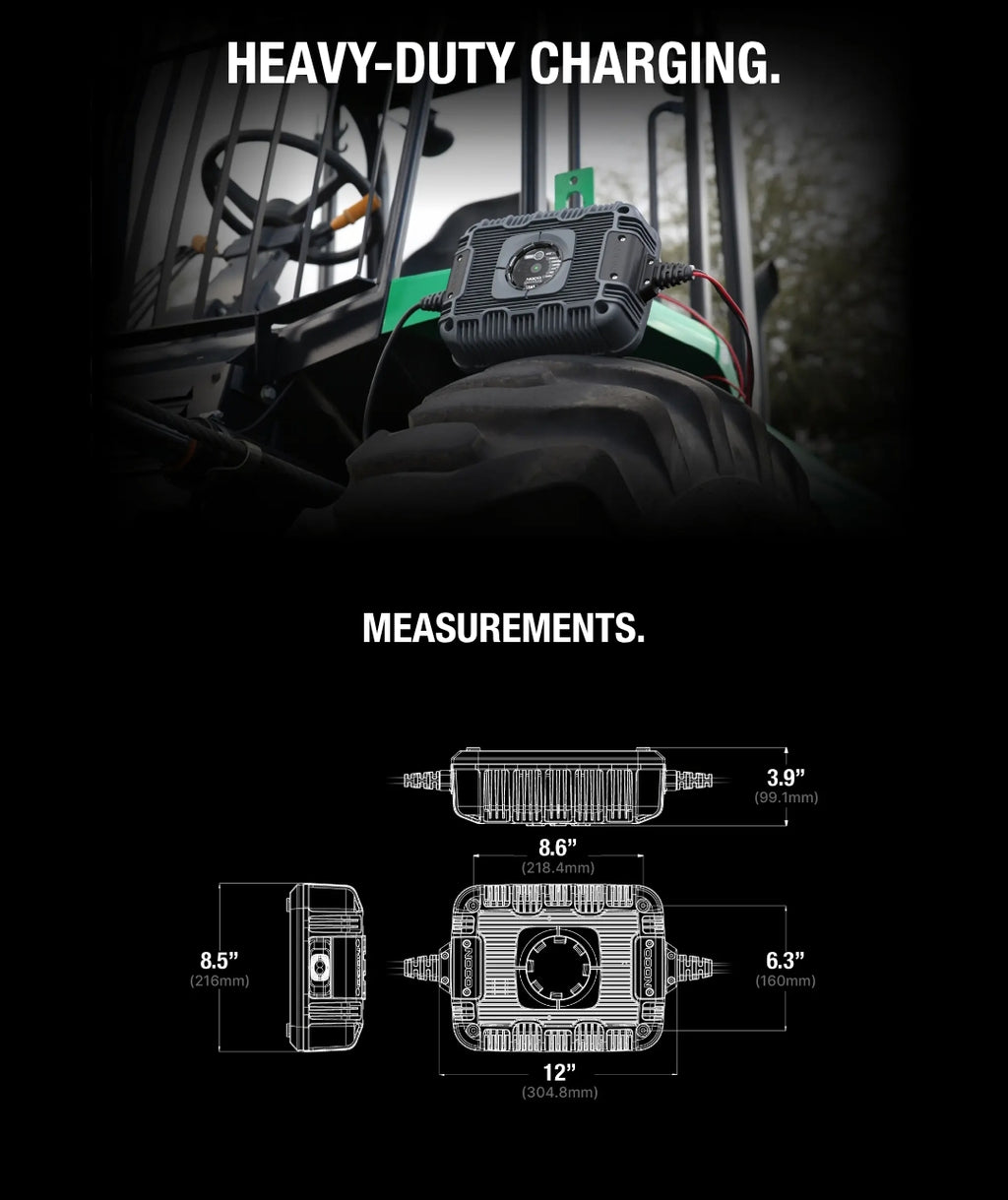 20-Amp Industrial Battery Charger
