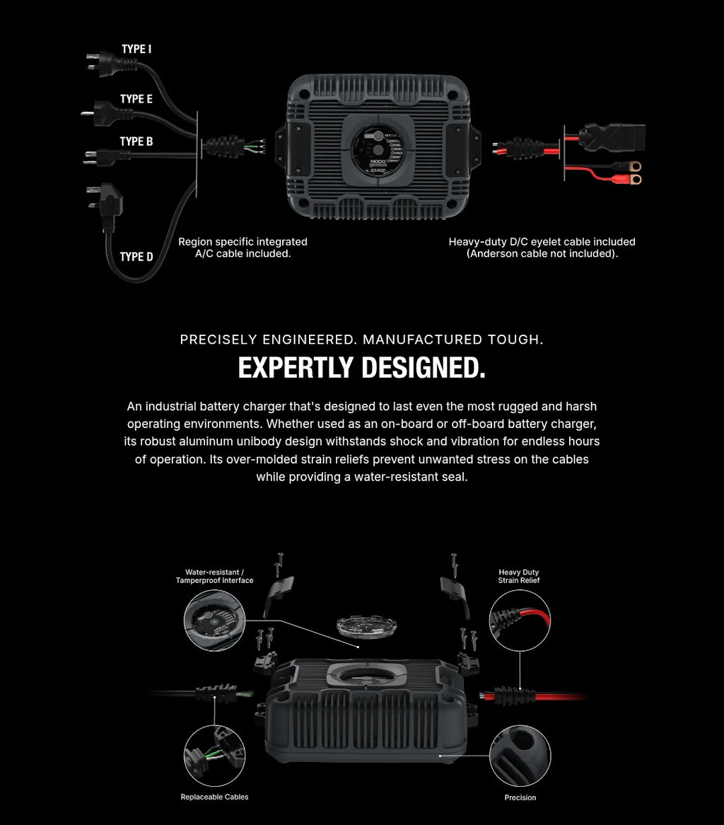 20-Amp Industrial Battery Charger