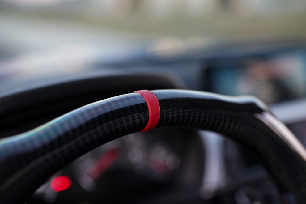 BMW Alcantara Flat Bottom Carbon Fiber Steering Wheel for G Chassis- Signature Design for G20 G30 G80 G82 M3 M4 M2 M340i